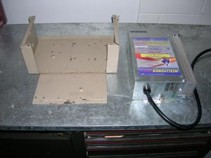 Chop the back loose from the housing